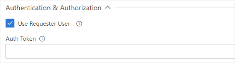 Authentication configuration Authentication configuration